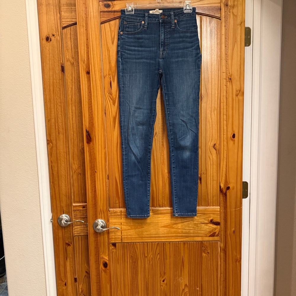 Madewell High Rise Curvy Dark Blue Jeans